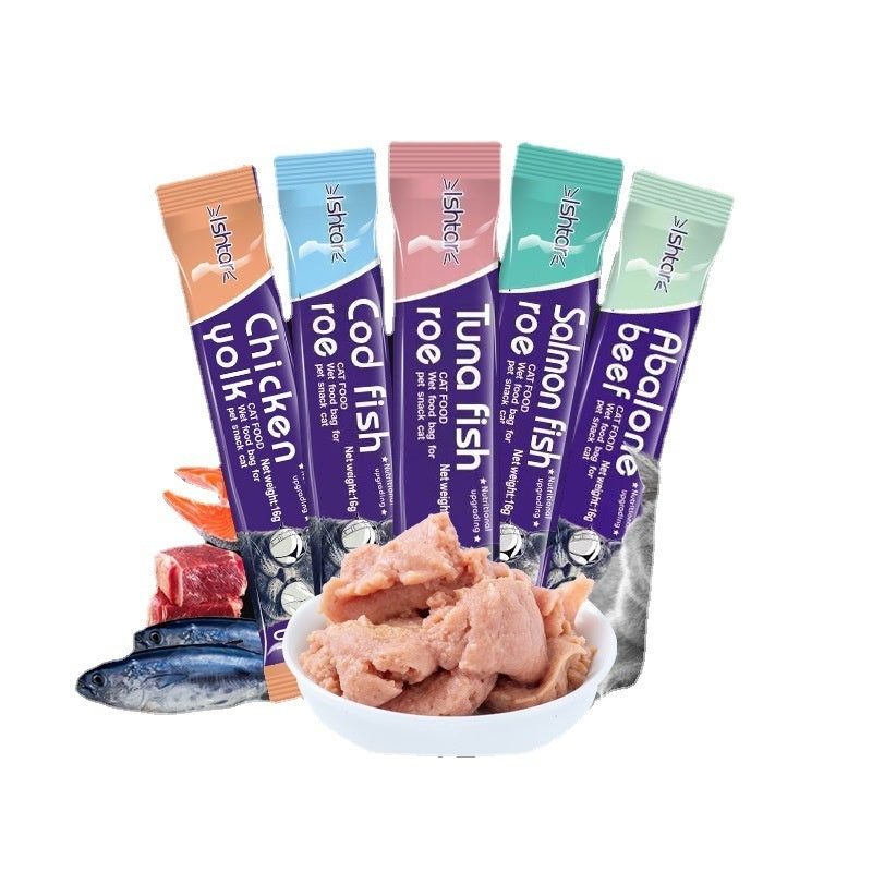Cat Strip Wet Snacks for Kittens – Nutrition & Hair Care Treats | Pawvitashop