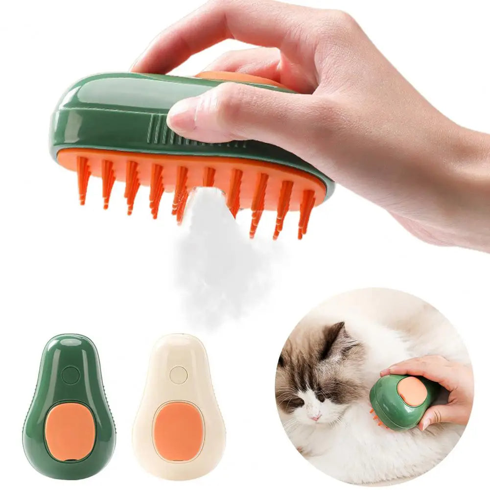 Electric Steam Cat Brush – Self-Cleaning Grooming Comb for Pets | Pawvitashop