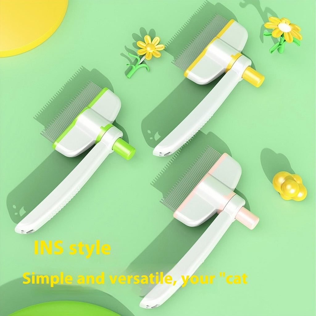 Self-Cleaning Pet Comb for Cats & Dogs – Flea & Hair Removal | Pawvitashop