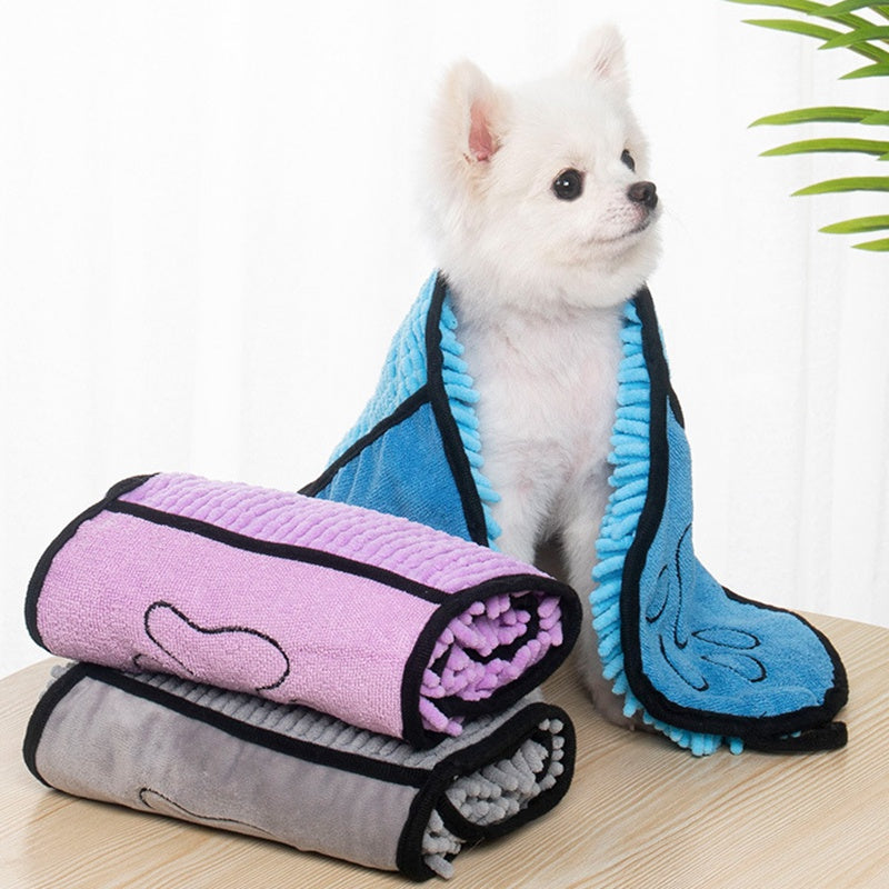 Microfiber Pet Bath Towel for Dogs & Cats – Quick-Drying | Pawvitashop