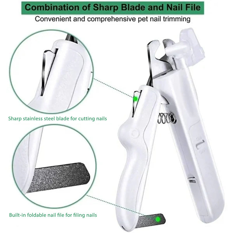 Pet Nail Clippers with LED Light – Professional Trimmer | Pawvitashop