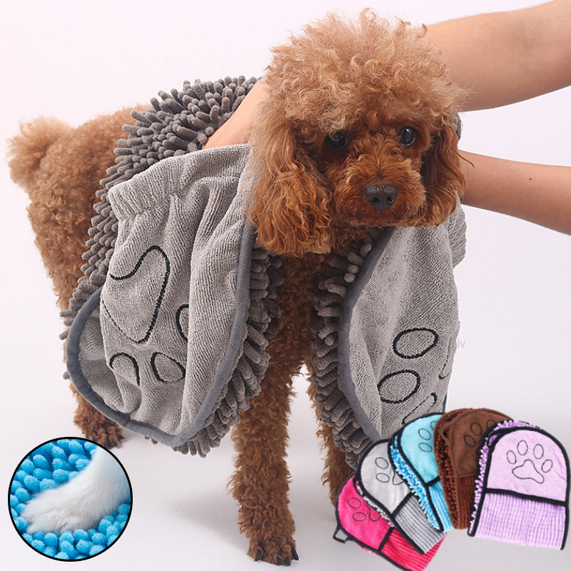 Microfiber Pet Bath Towel for Dogs & Cats – Quick-Drying | Pawvitashop