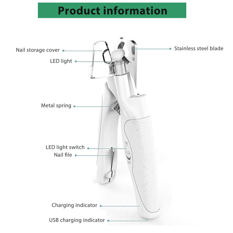 Pet Nail Clippers with LED Light – Professional Trimmer | Pawvitashop