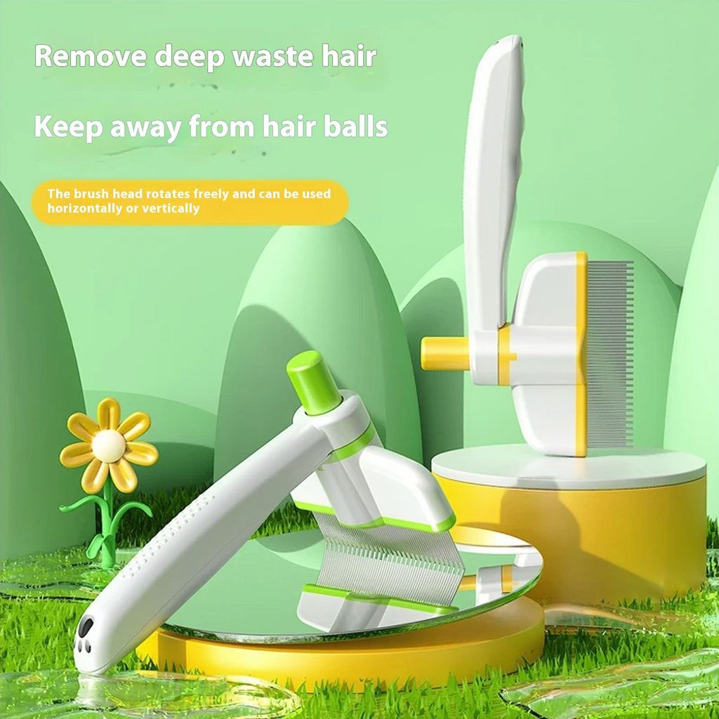 Self-Cleaning Pet Comb for Cats & Dogs – Flea & Hair Removal | Pawvitashop