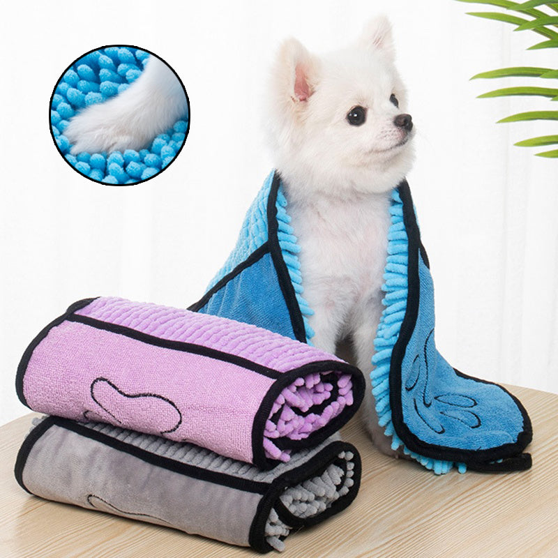 Microfiber Pet Bath Towel for Dogs & Cats – Quick-Drying | Pawvitashop