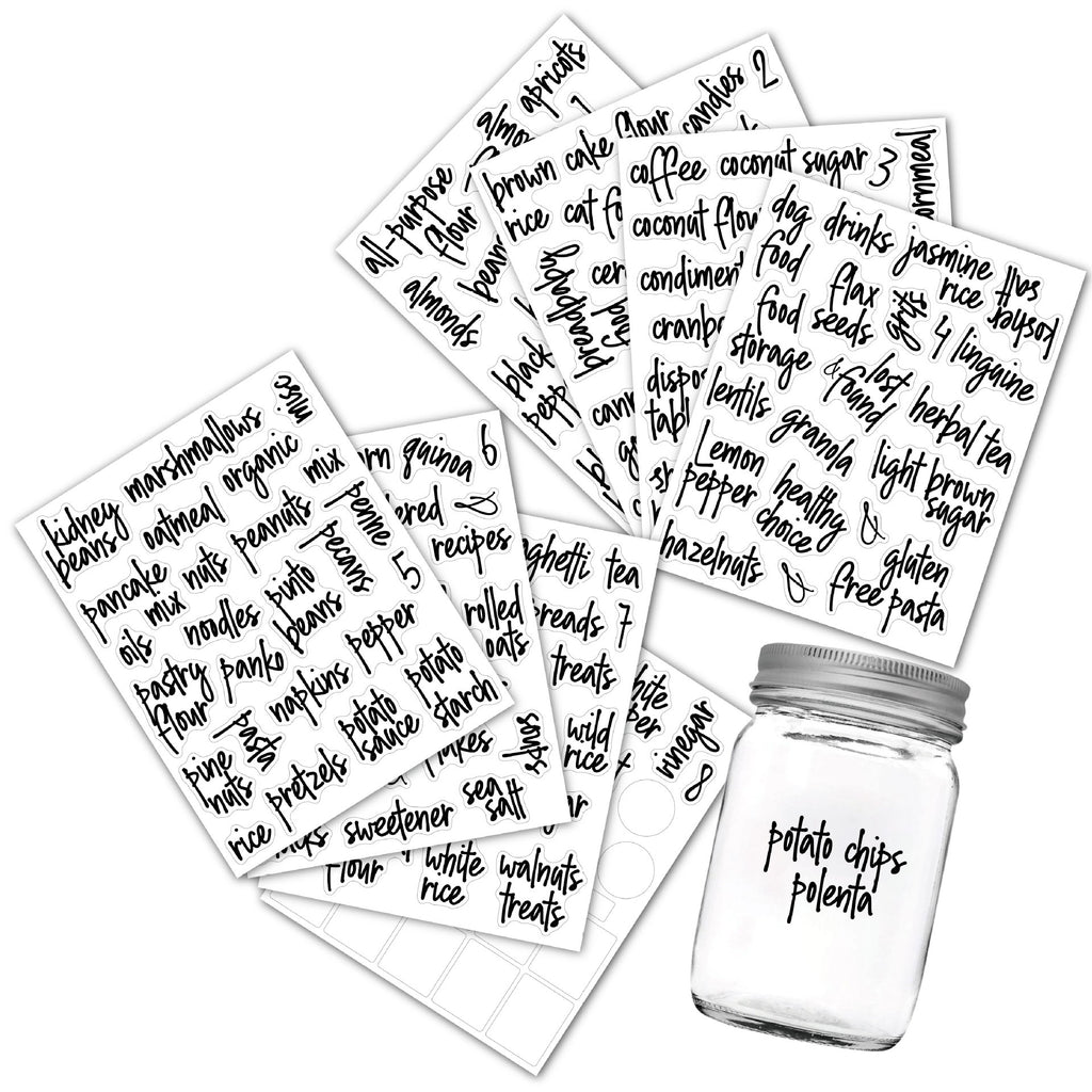 Waterproof Food Storage Labels – Oil-Resistant Kitchen Stickers | Pawvitashop